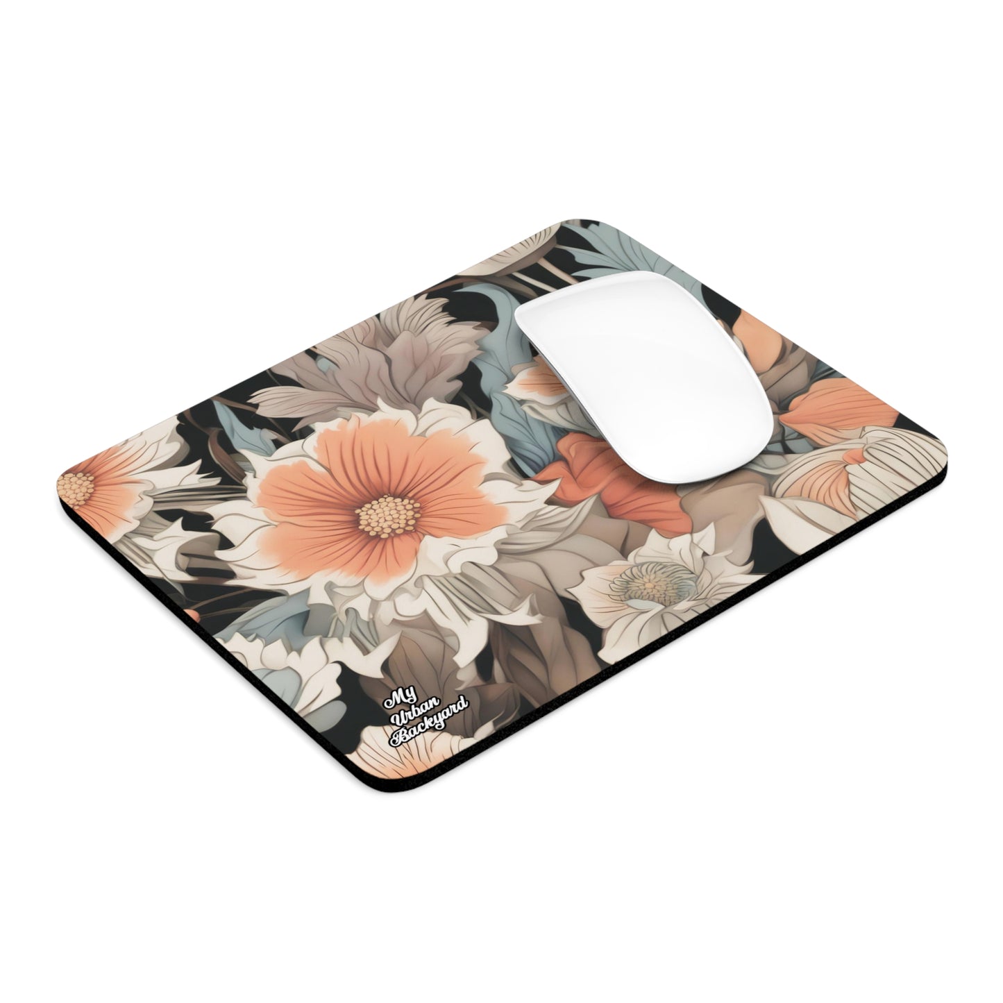 Muted Wildflower Bouquet, Computer Mouse Pad - for Home or Office
