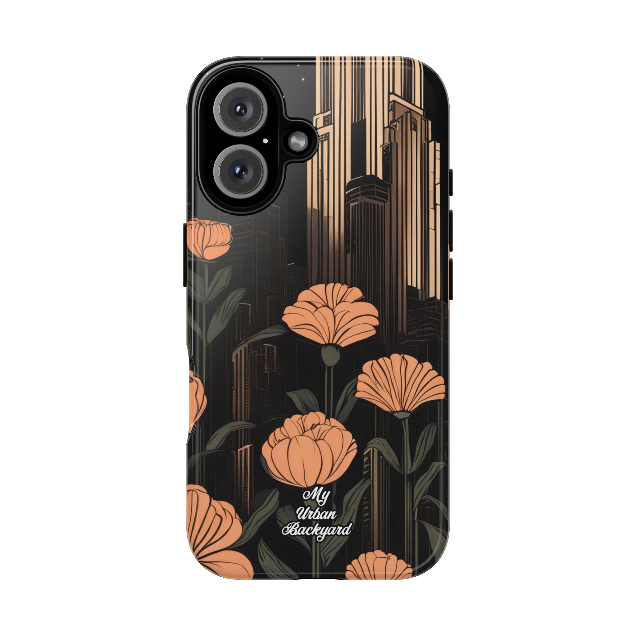 Urban Evening with Flowers, Cell Phone Case