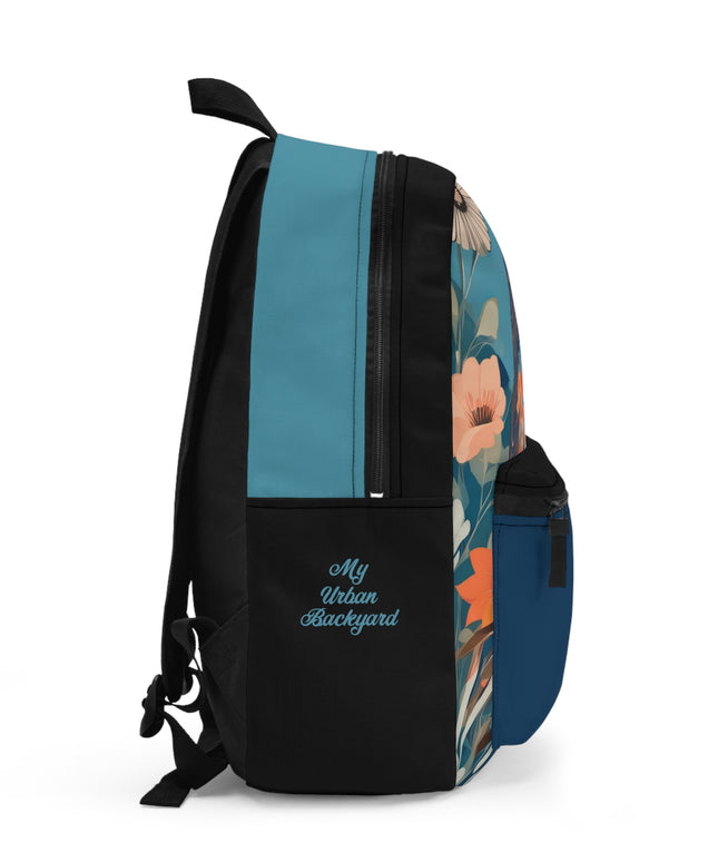 Colorful Bird, Backpack with Computer Pocket and Padded Back