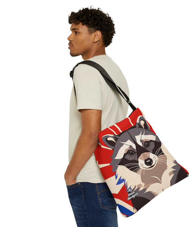 Ziggy Starspaws, Raccoon Tote Bag with Adjustable Strap - Trendy and Versatile
