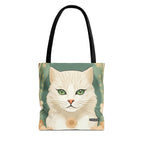 Blanca Purrington, Cat Tote Bag w Cotton Handles
