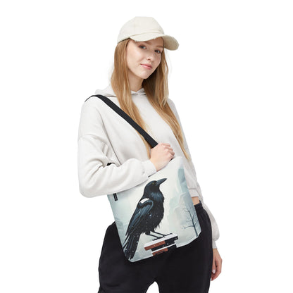 Winter Crow Tote Bag
