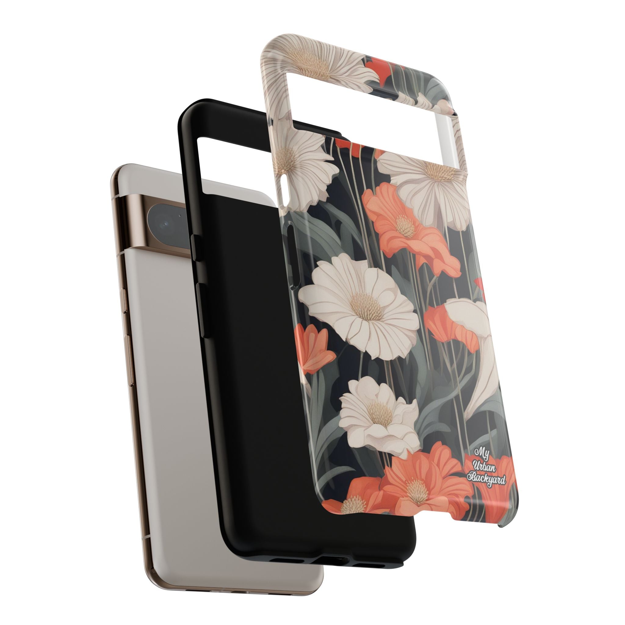 Art Deco Flowers, Cell Phone Case - Apple, Samsung, Google Pixel