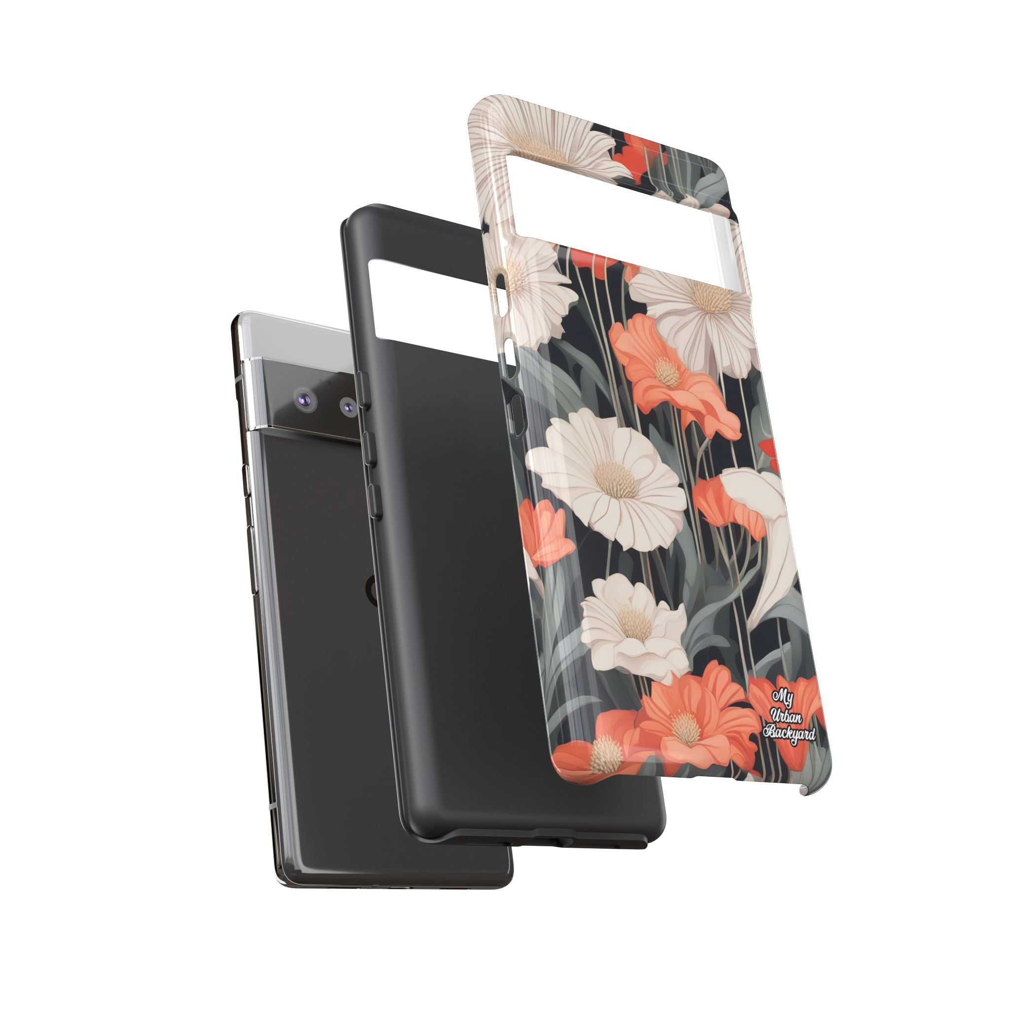 Art Deco Flowers, Cell Phone Case - Apple, Samsung, Google Pixel