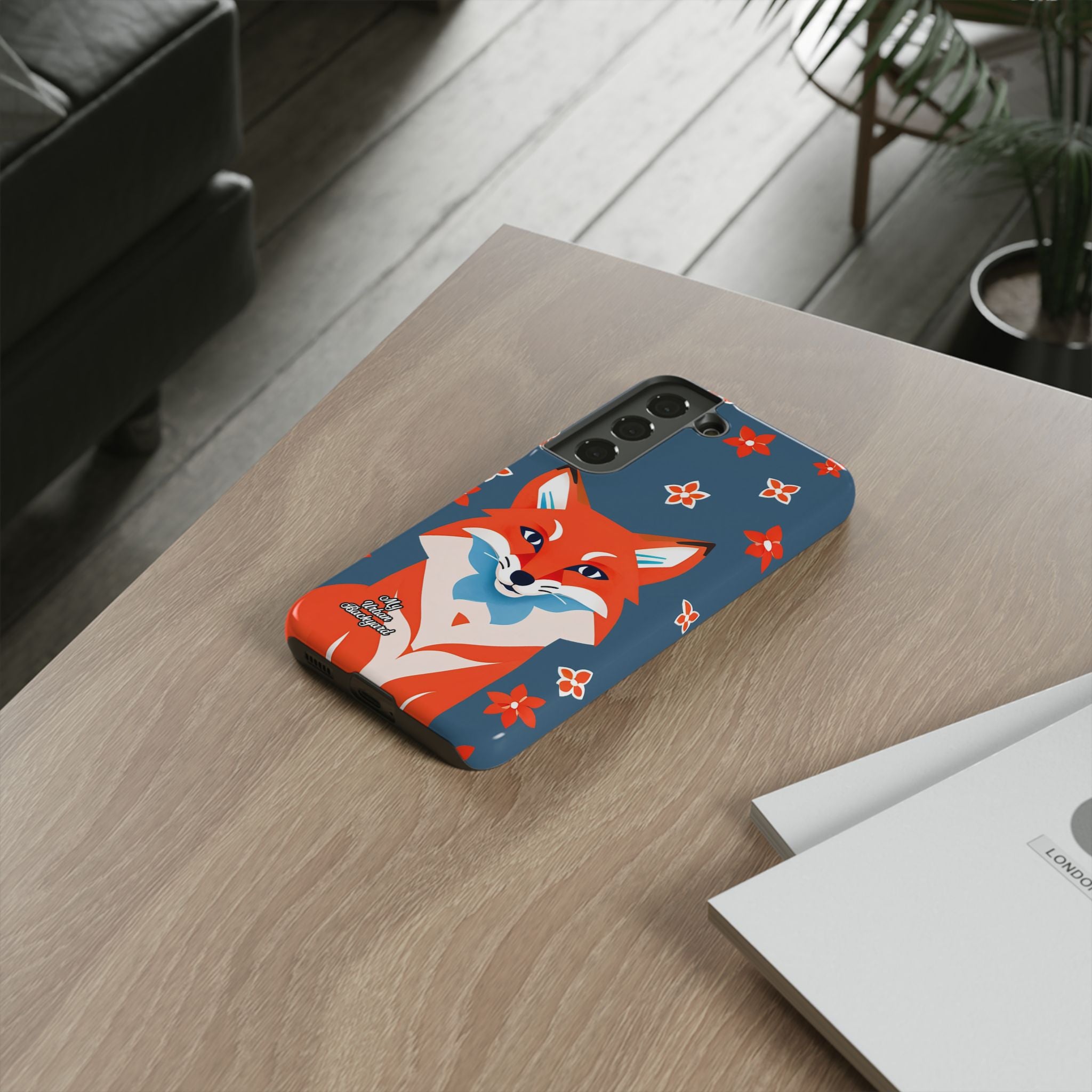Fox with Flowers, Cell Phone Case - Apple, Samsung, Google Pixel