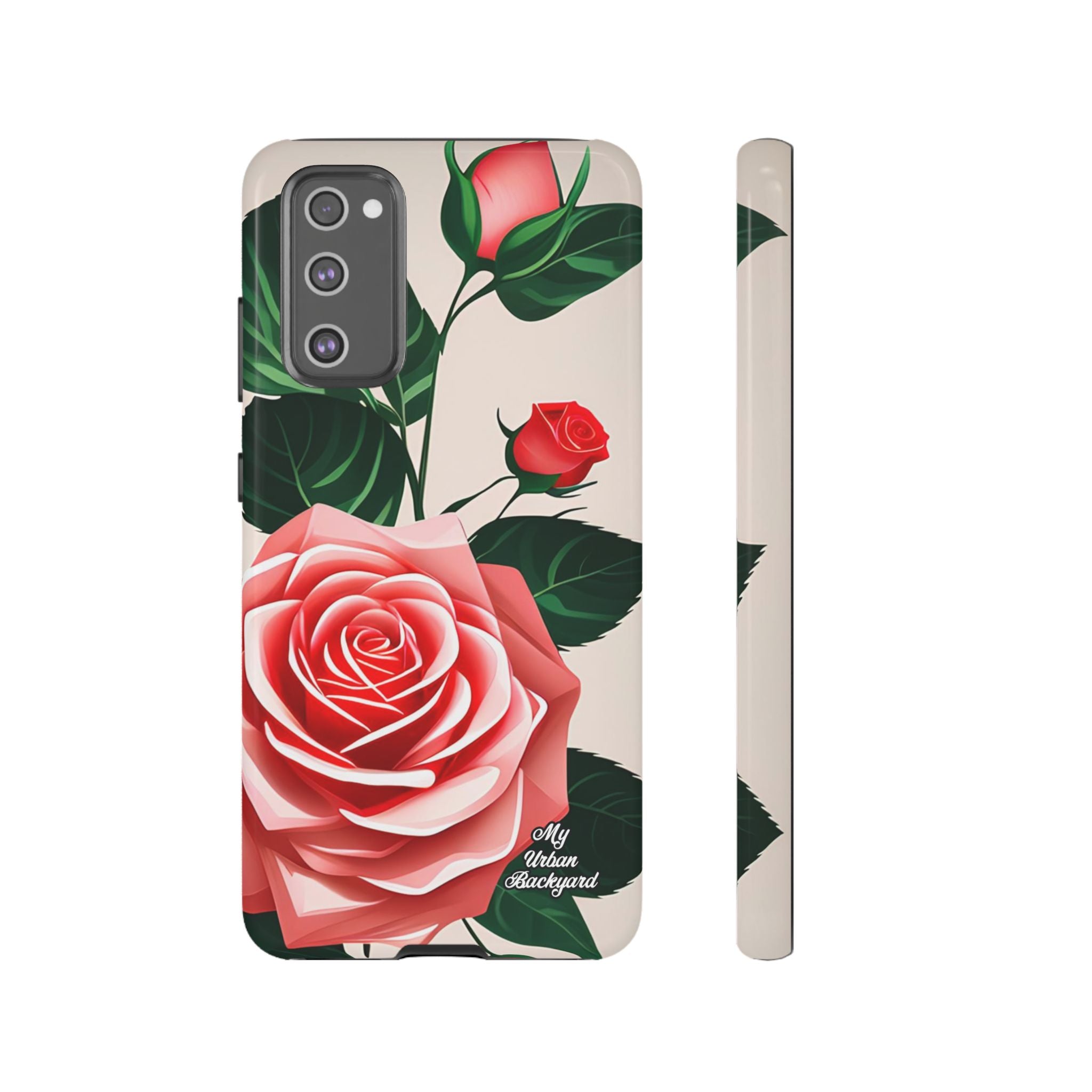 Pink Rose Flowers, Cell Phone Case - Apple, Samsung, Google Pixel