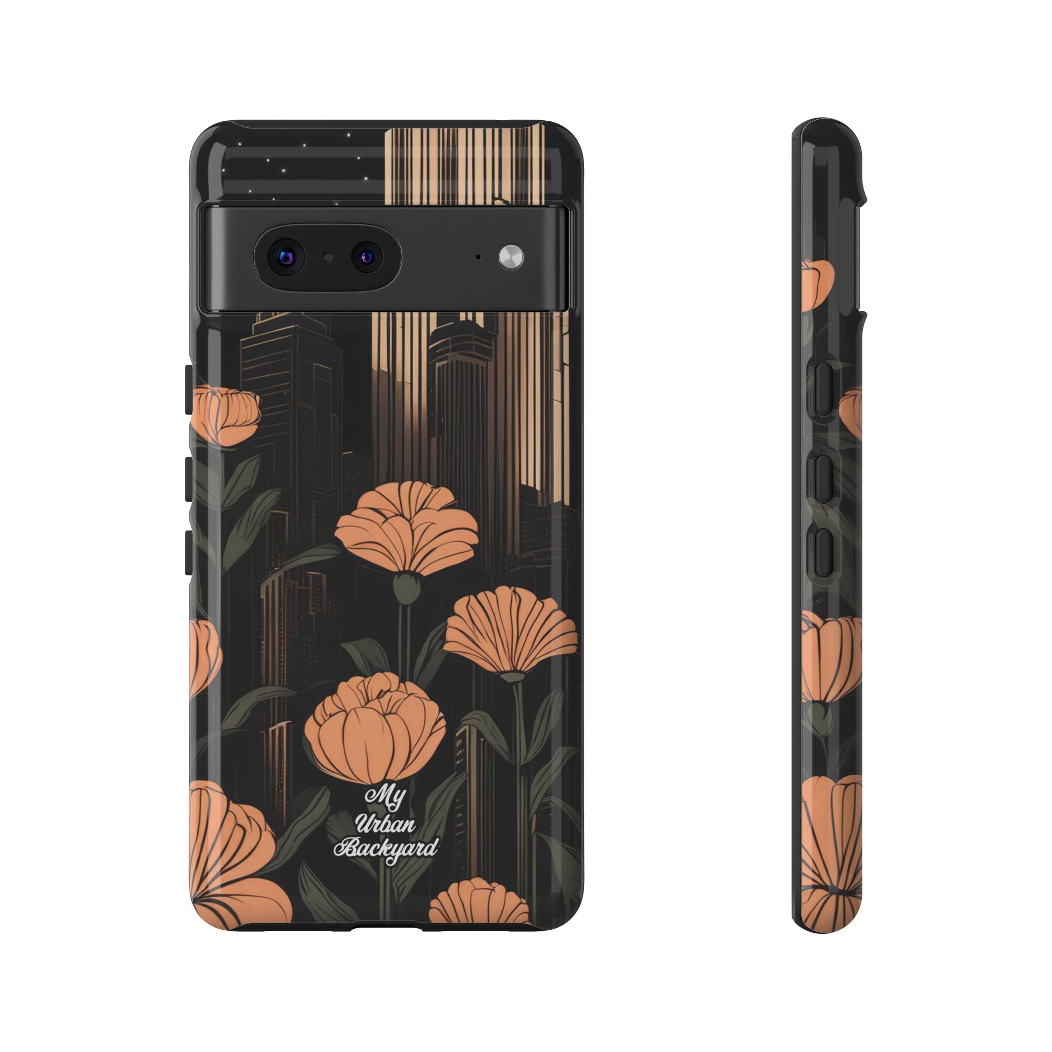 Urban Evening with Flowers, Cell Phone Case
