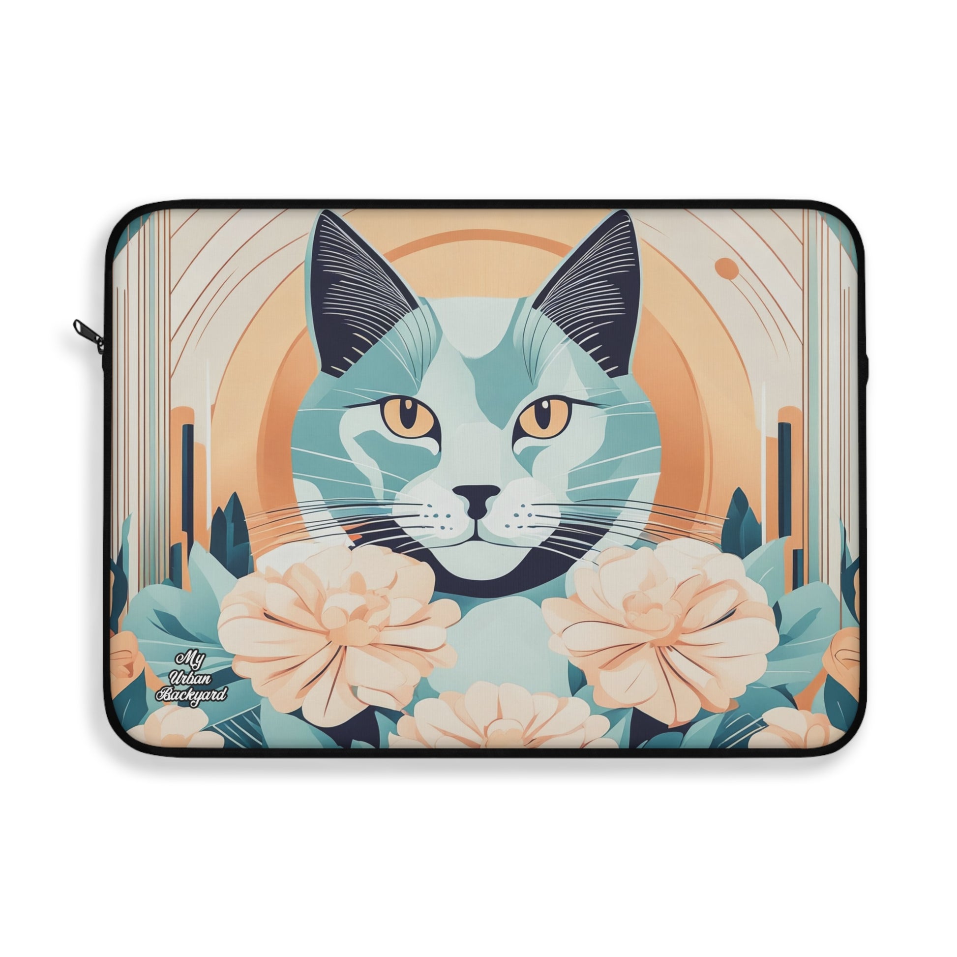 Leo Bluemane, Soft Cat Laptop Sleeve, Protective Case, Gift for Cat Lovers, Tech Accessory, Personalized Laptops, Stylish Cat Design