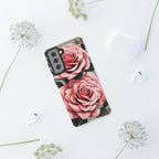 Pink Rose Flowers, Cell Phone Case - Apple, Samsung or Google Pixel