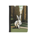 White Rabbit on a City Street Passport Cover