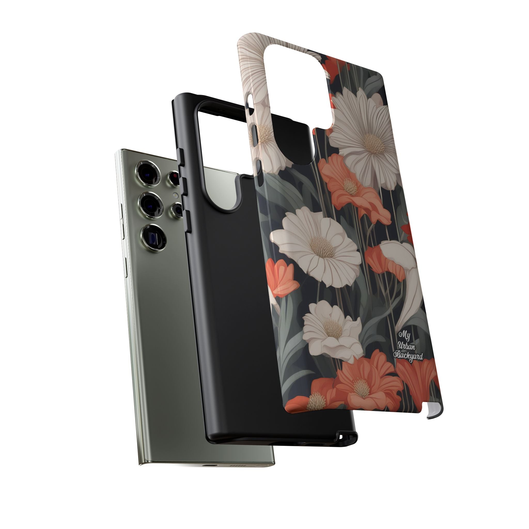 Art Deco Flowers, Cell Phone Case - Apple, Samsung, Google Pixel