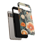 Orange and White Flowers, Cell Phone Case - Apple, Samsung, Google Pixel