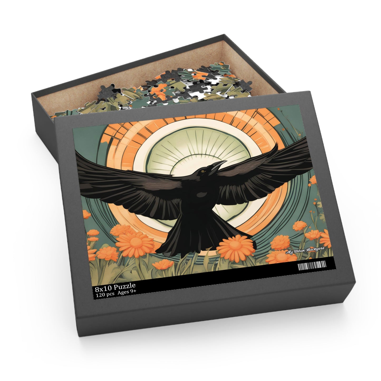 Flying Crow, Jigsaw Puzzle, (120, 252, or 500-Piece)