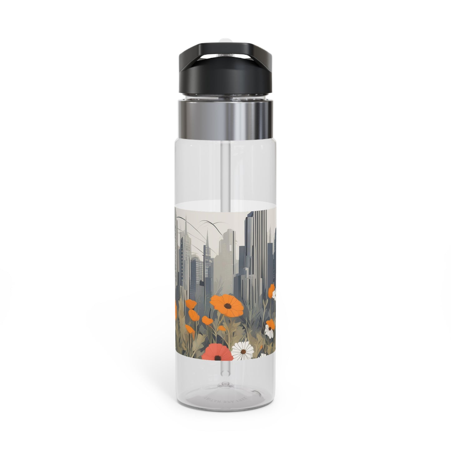 Urban Wildflowers, 20oz Sport Water Bottle, BPA-Free, Tritan™ plastic
