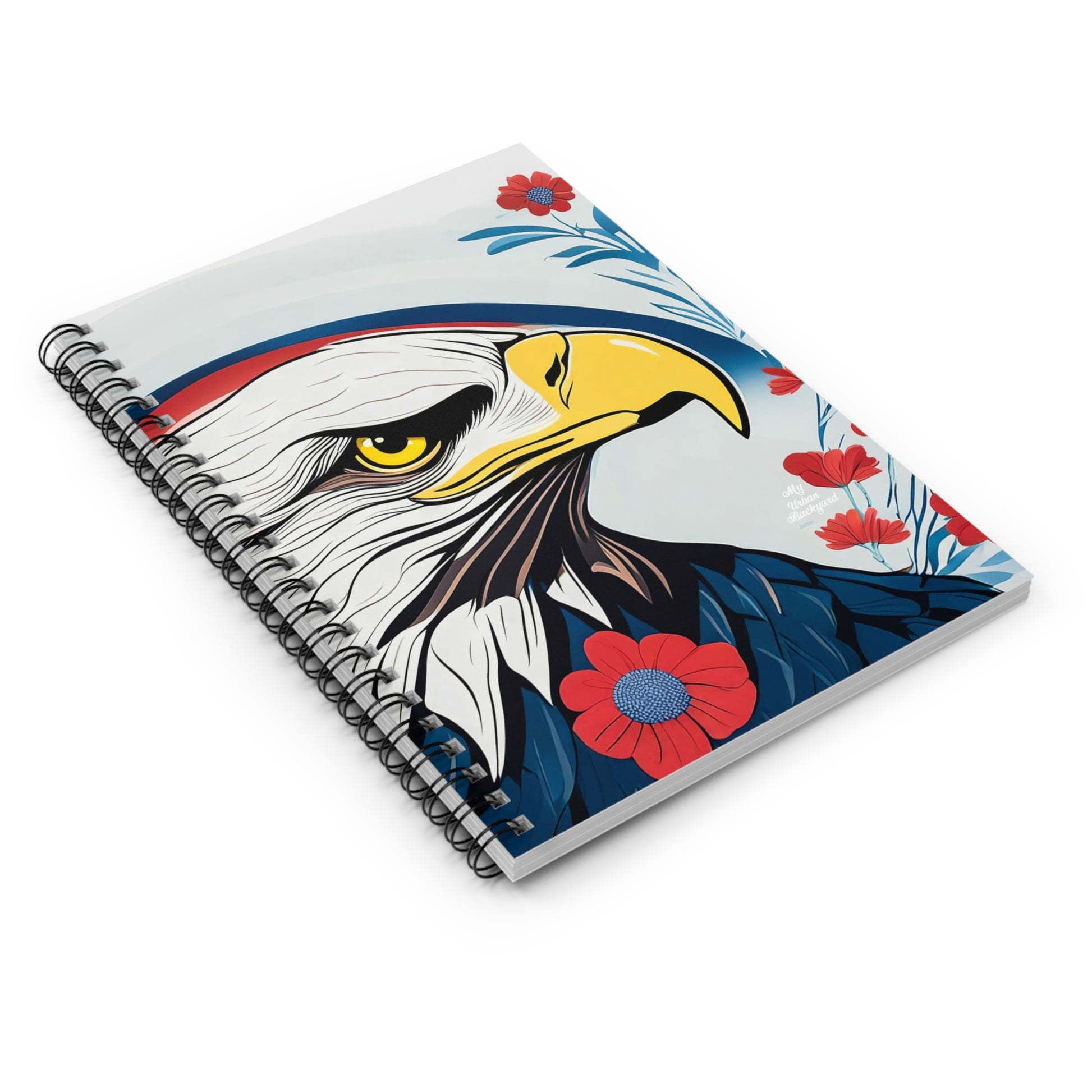 Bald Eagle Spiral Notebook - Ruled, Inspirational Writing Journal, Nature Lover Gift, Unique Office Supplies, Great for School