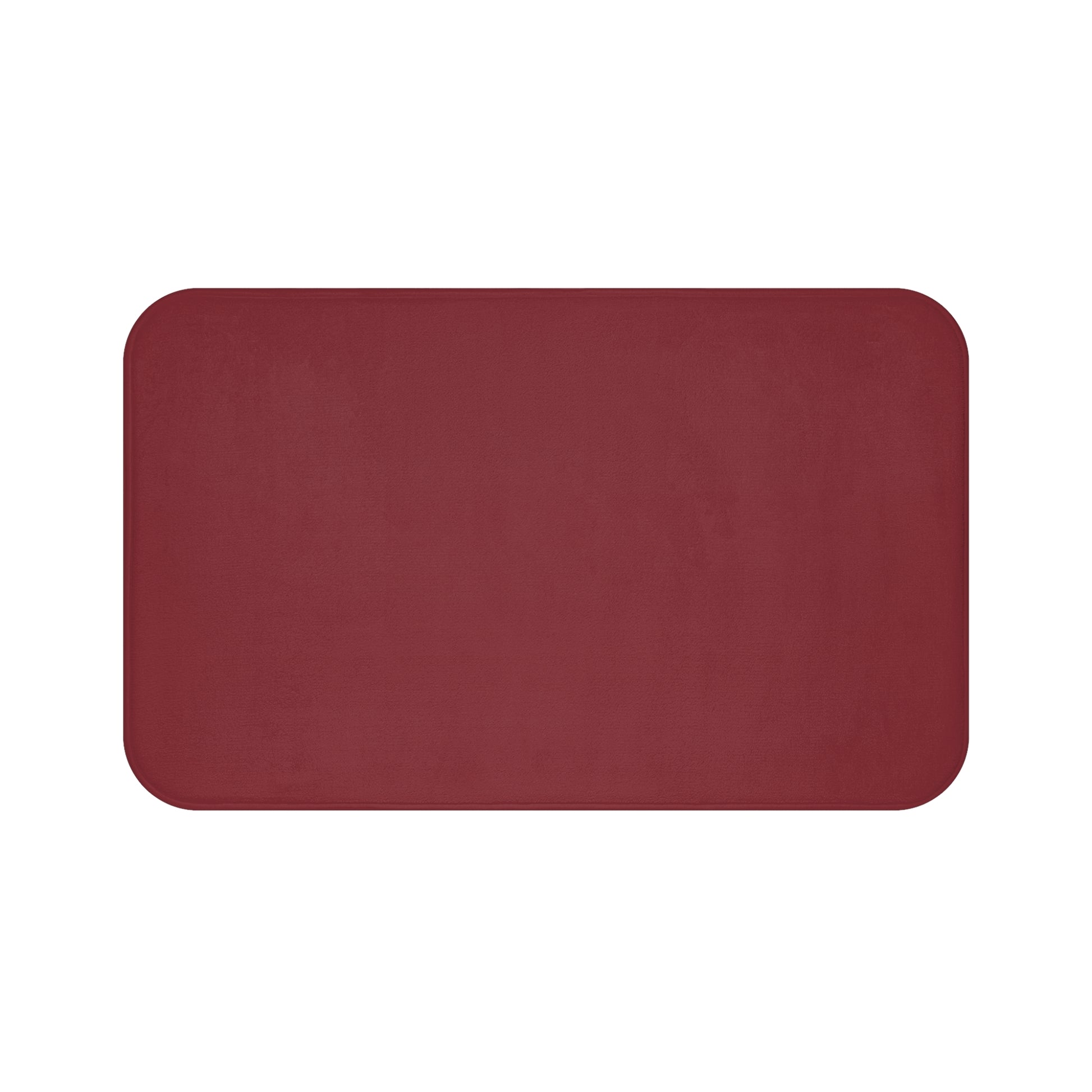 Marroon Memory Foam Bath Mat — Soft Absorbent Bathroom Rug, 2 sizes
