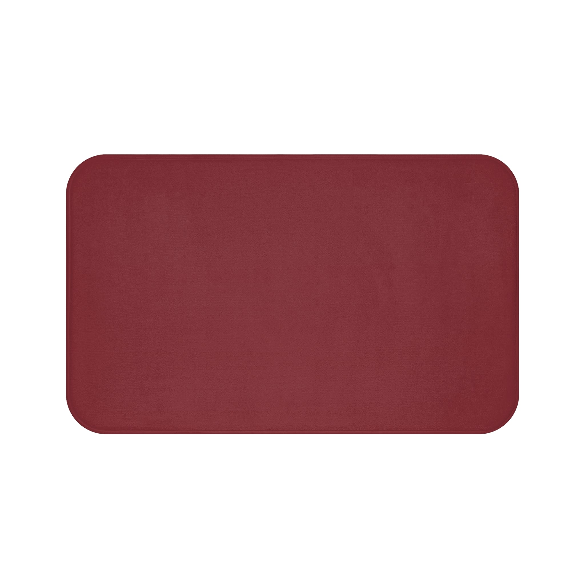 Marroon Memory Foam Bath Mat — Soft Absorbent Bathroom Rug, 2 sizes