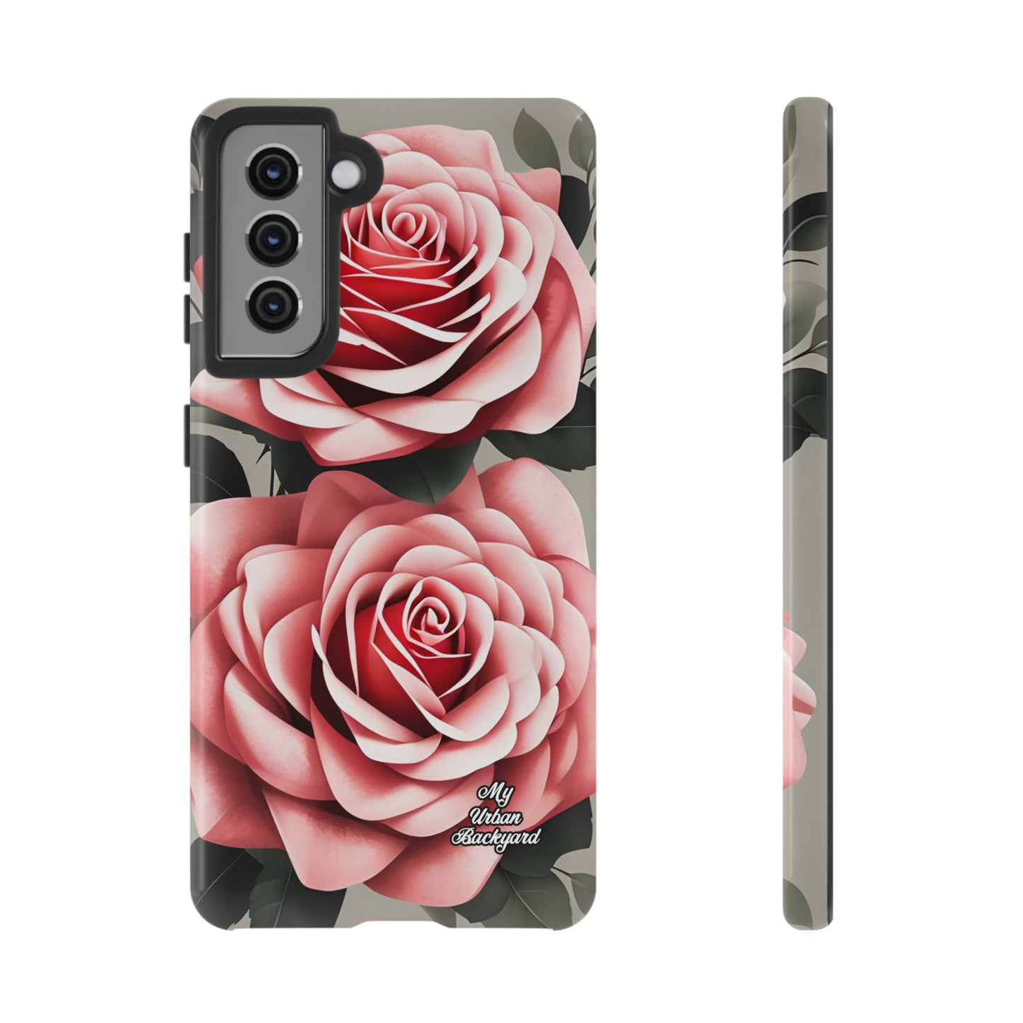 Pink Rose Flowers, Cell Phone Case - Apple, Samsung or Google Pixel