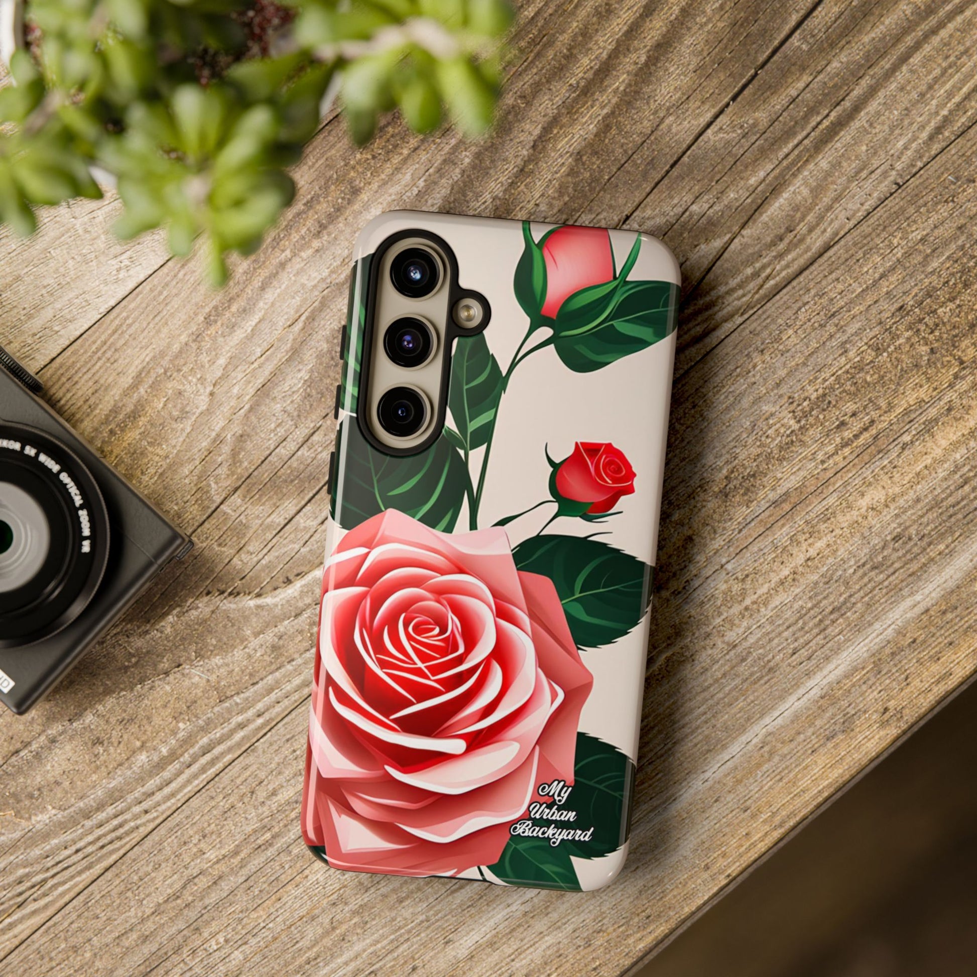 Pink Rose Flowers, Cell Phone Case - Apple, Samsung, Google Pixel