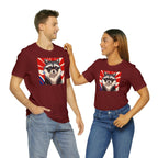 Ziggy Starspaws, Raccoon T-Shirt, Soft 100% Cotton, Short Sleeve, Classic Fit - Unisex