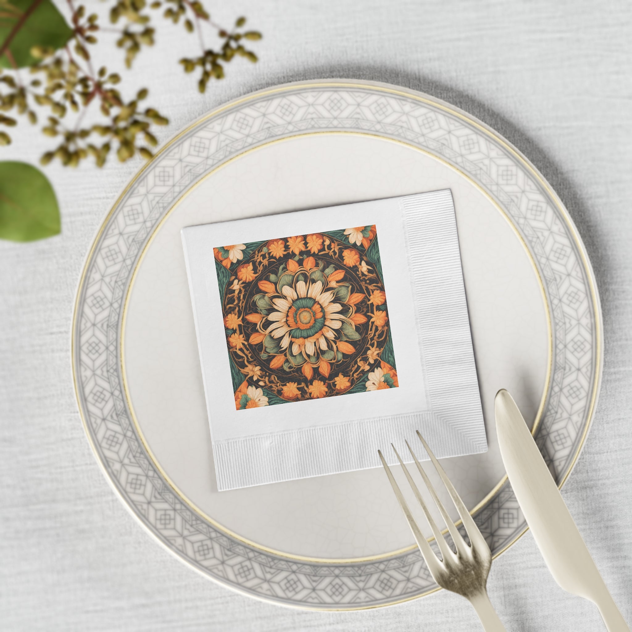 Floral Mandala Napkins