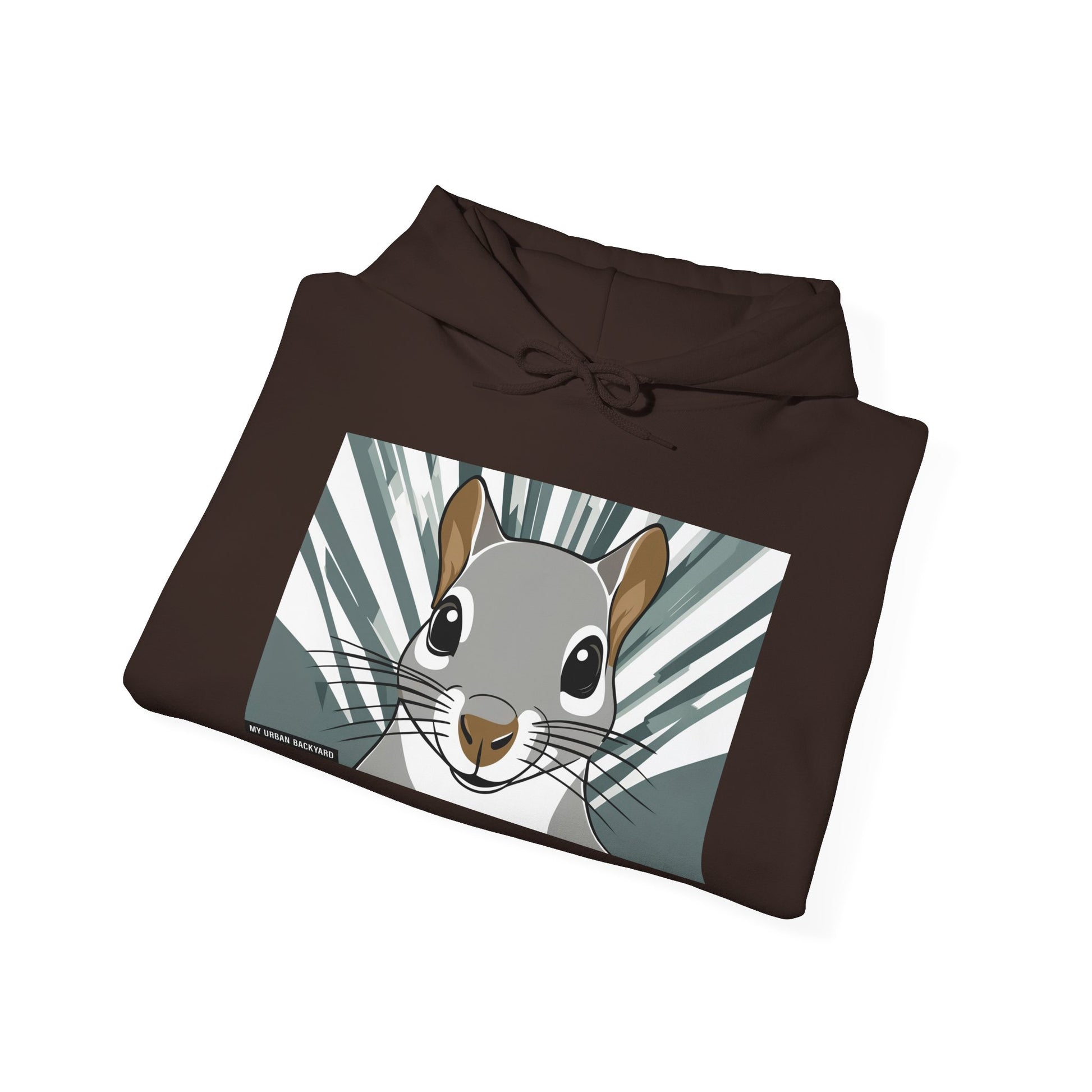 Cute Squirrel Graphic Hoodie, Cozy Unisex Sweatshirt, Nature Lover Gift, Autumn Fashion, Animal Art Clothing