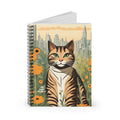 Finn Purrington, Cat Spiral Notebook Writing Journal - 118 Ruled Pages