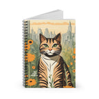 Finn Purrington, Cat Spiral Notebook Writing Journal - 118 Ruled Pages