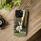 White Rabbit on a City Street, Cell Phone Case - Apple, Samsung, Google Pixel