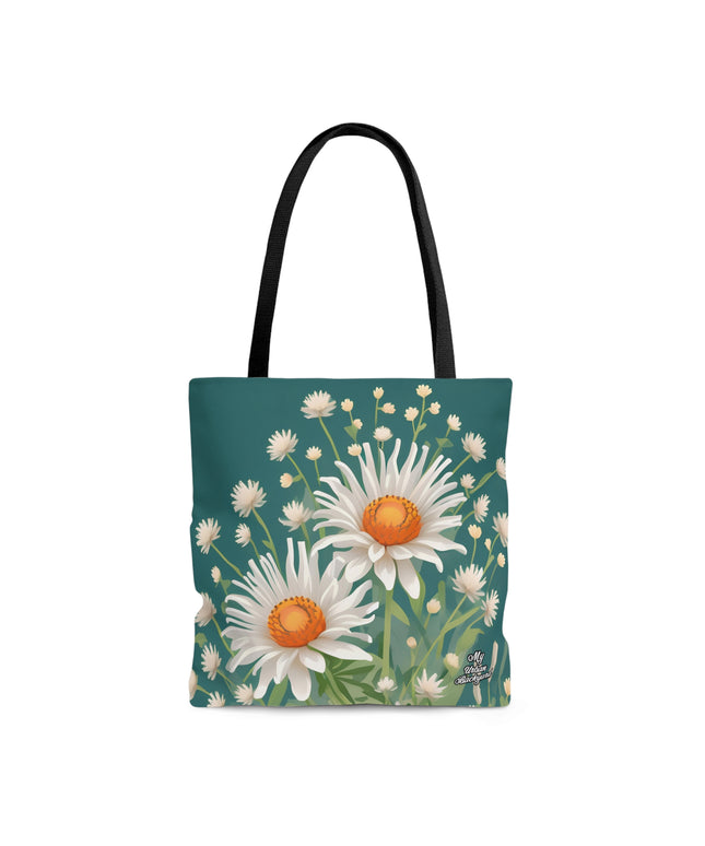 White Flowers, Tote Bag for Everyday Use - Durable and Functional