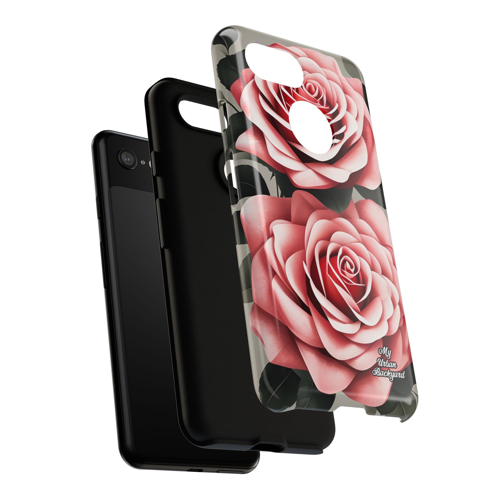 Pink Rose Flowers, Cell Phone Case - Apple, Samsung, Google Pixel