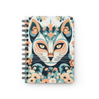 Floral Cat Spiral Journal