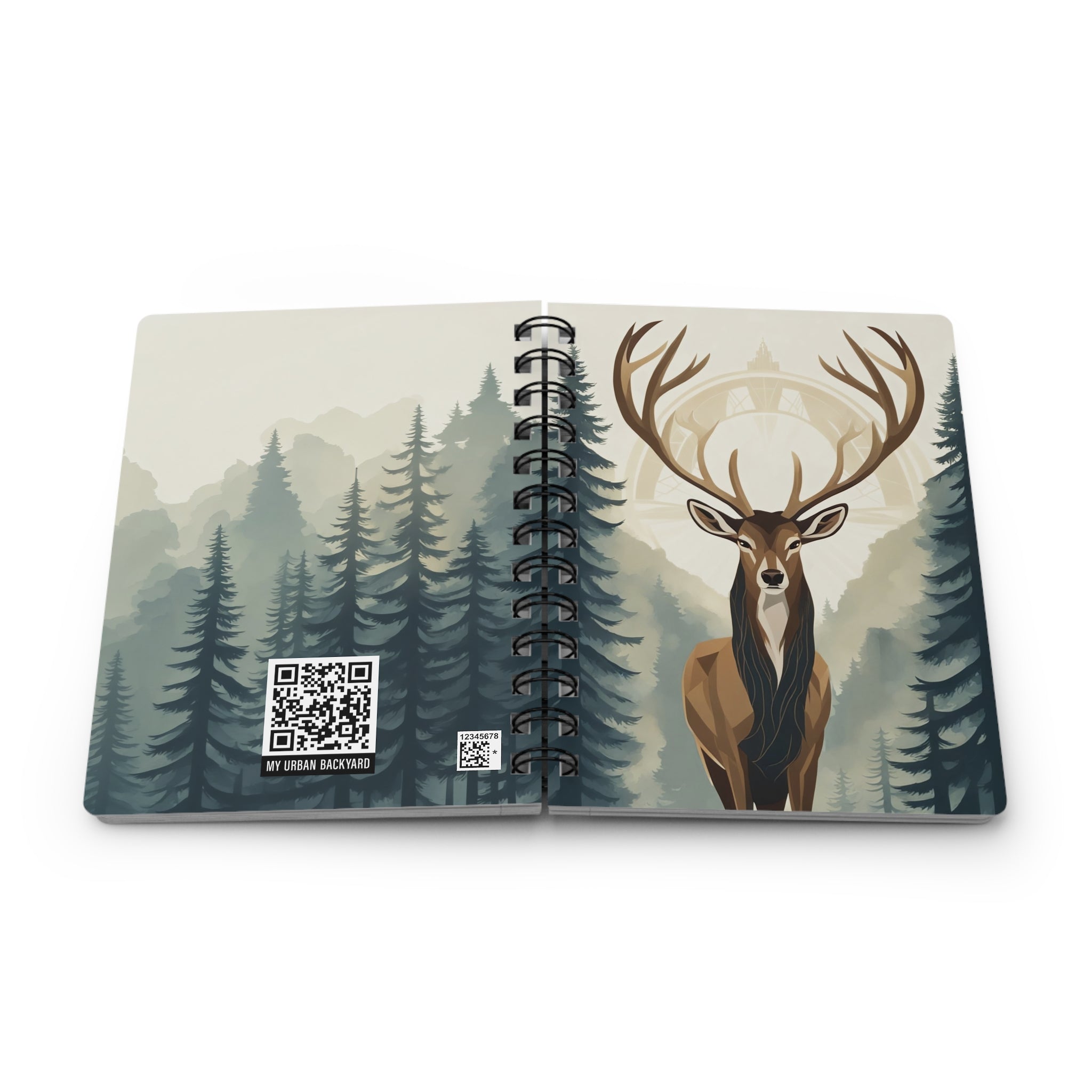 Forest Stag Spiral Journal