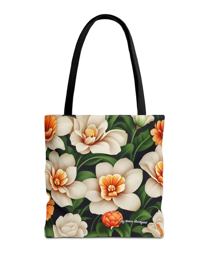 Pretty Flowers Tote Bag with Cotton Handles For Everyday Use, 3 Sizes