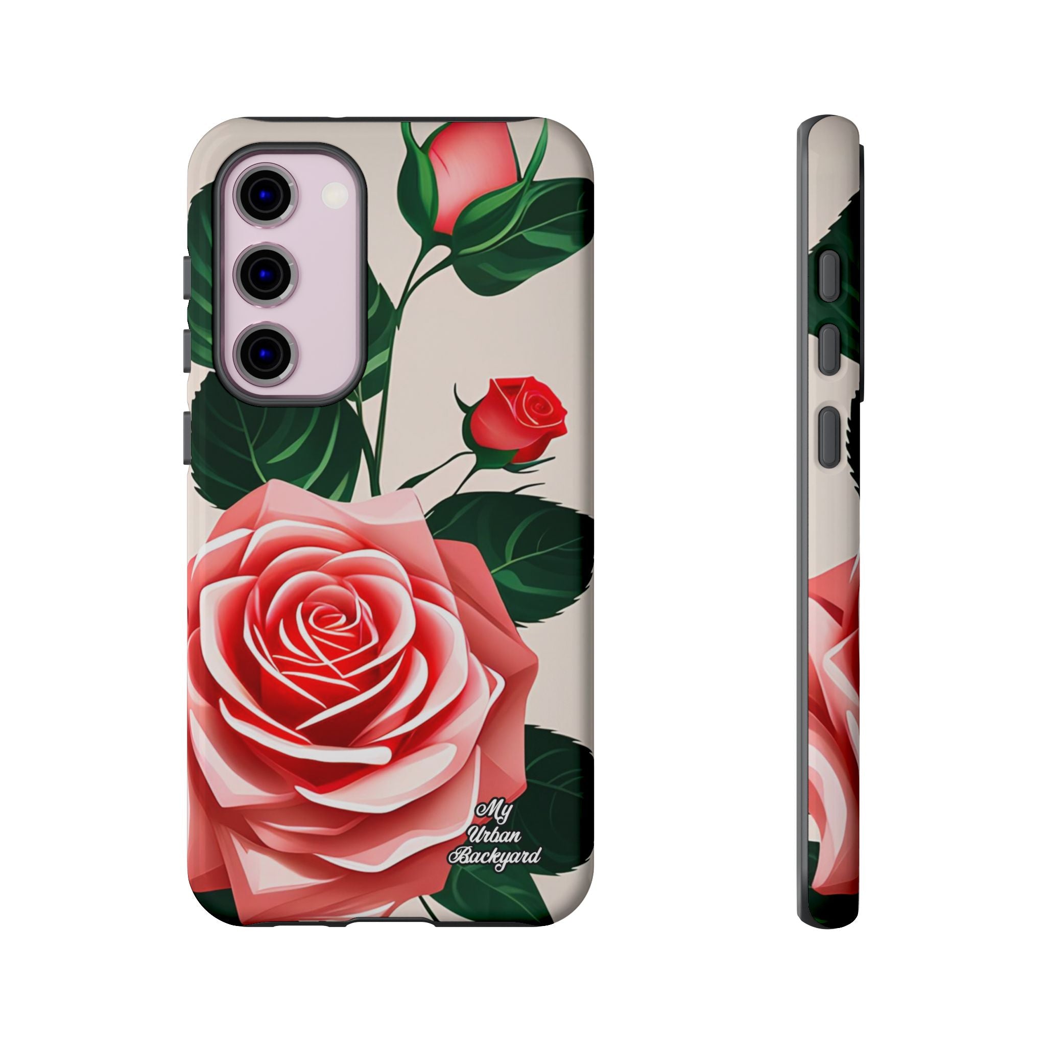 Pink Rose Flowers, Cell Phone Case - Apple, Samsung, Google Pixel