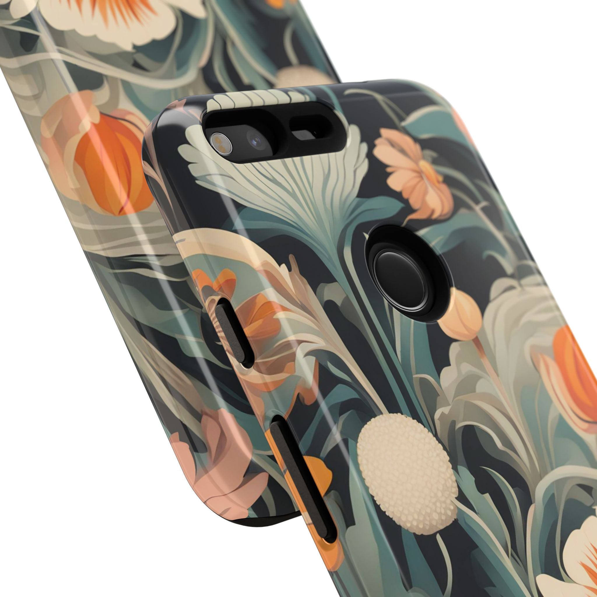 Orange and White Flowers, Cell Phone Case - Apple, Samsung, Google Pixel