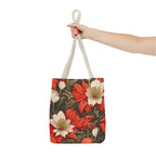 Holiday Flowers, Tote Bag with Cotton Handles