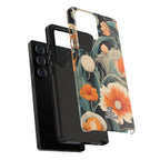 Orange and White Flowers, Cell Phone Case - Apple, Samsung, Google Pixel