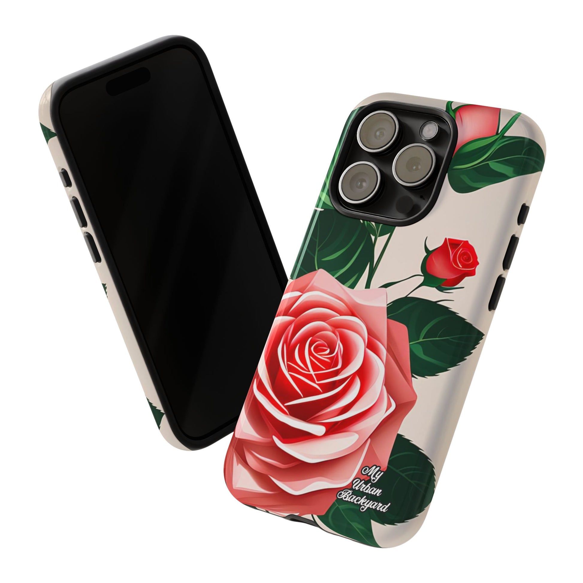 Pink Rose Flowers, Cell Phone Case - Apple, Samsung, Google Pixel