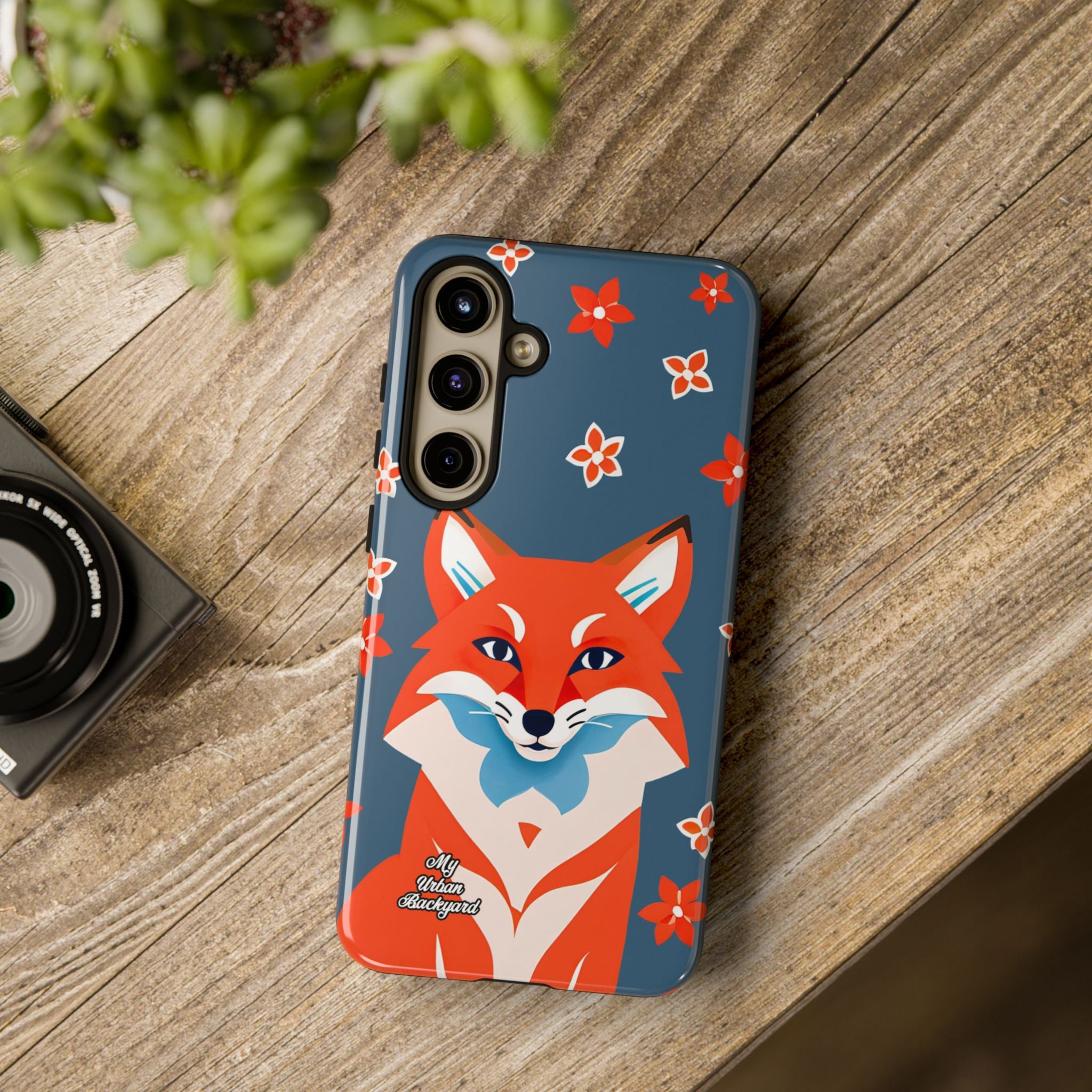 Fox with Flowers, Cell Phone Case - Apple, Samsung, Google Pixel