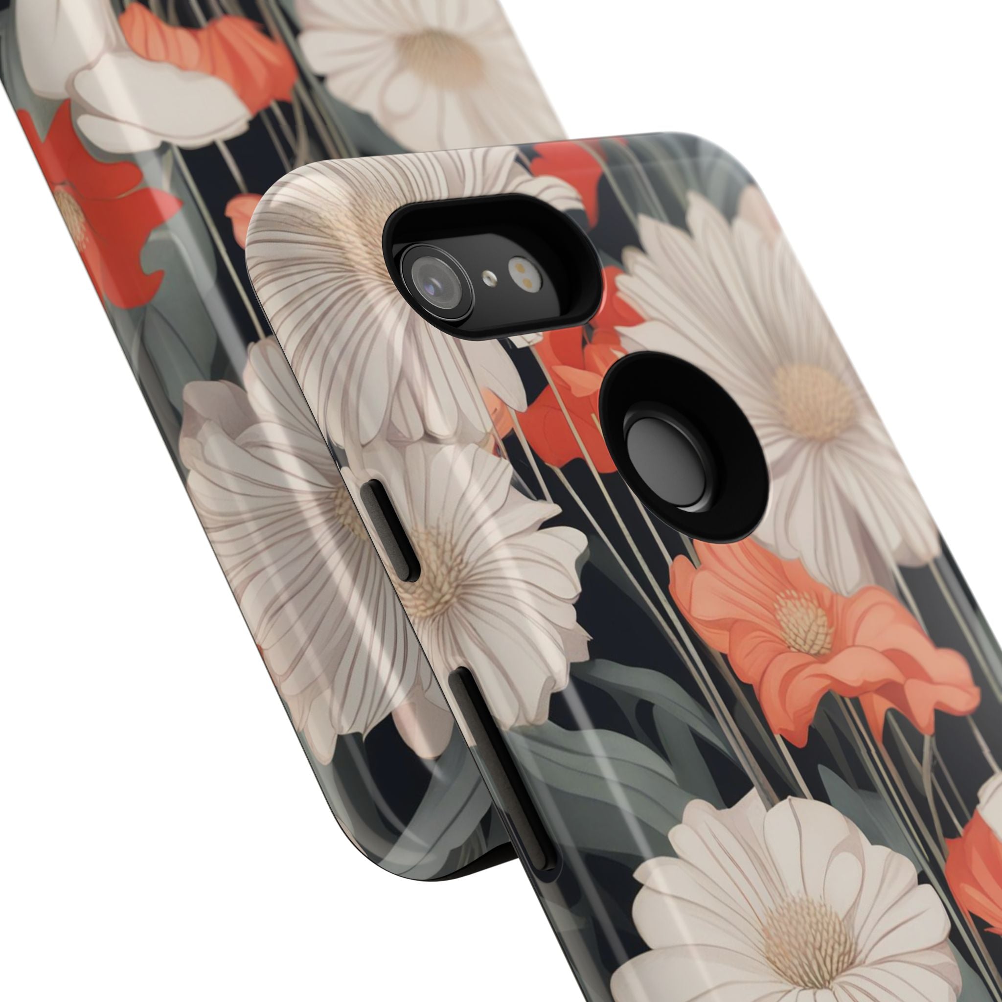 Art Deco Flowers, Cell Phone Case - Apple, Samsung, Google Pixel