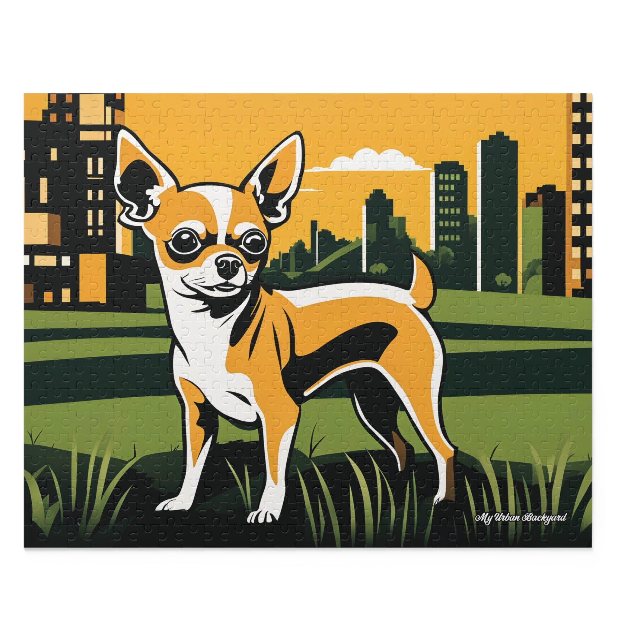 Urban Chihuahua, Jigsaw Puzzle, (120, 252, or 500-Piece)
