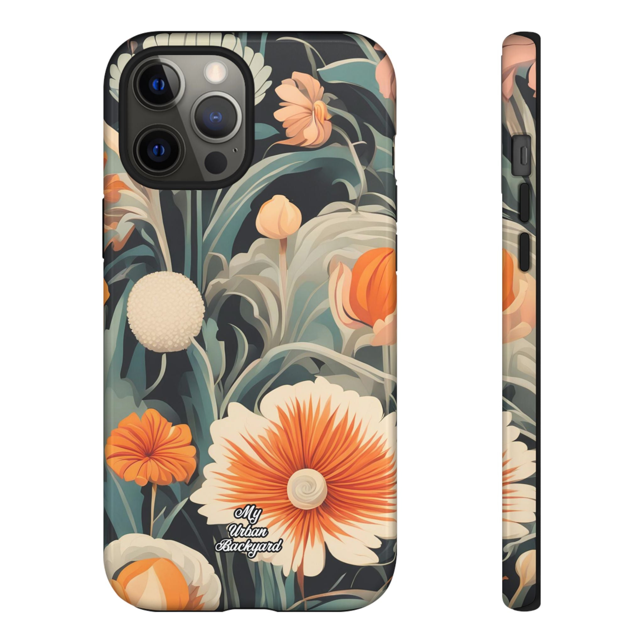 Orange and White Flowers, Cell Phone Case - Apple, Samsung, Google Pixel