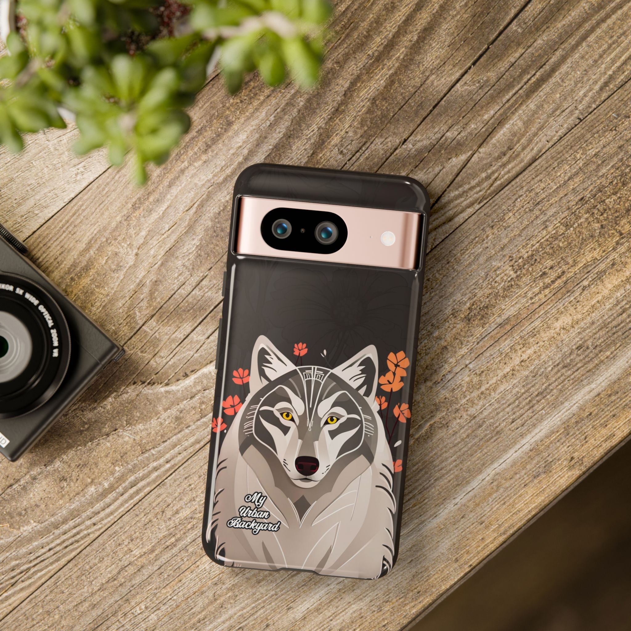Art Deco Wolf, Cell Phone Case - Apple, Samsung, Google Pixel