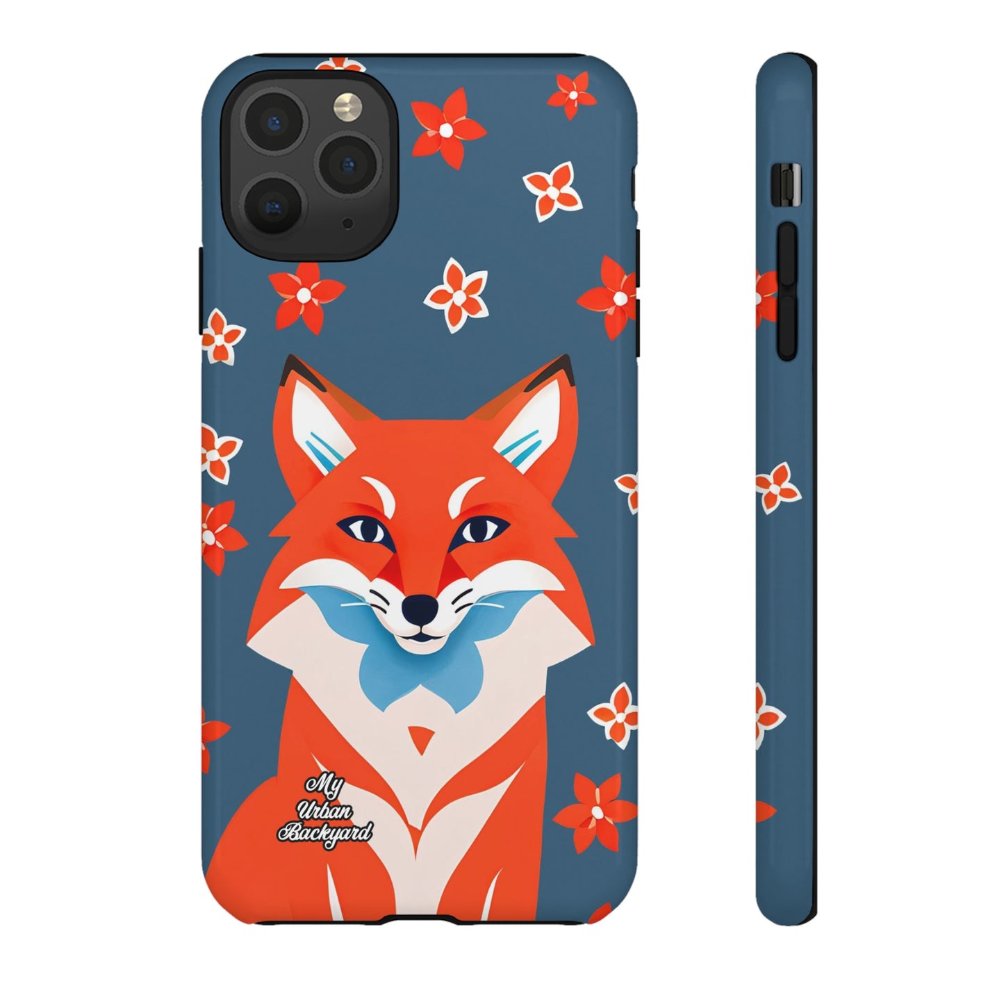 Fox with Flowers, Cell Phone Case - Apple, Samsung or Google Pixel