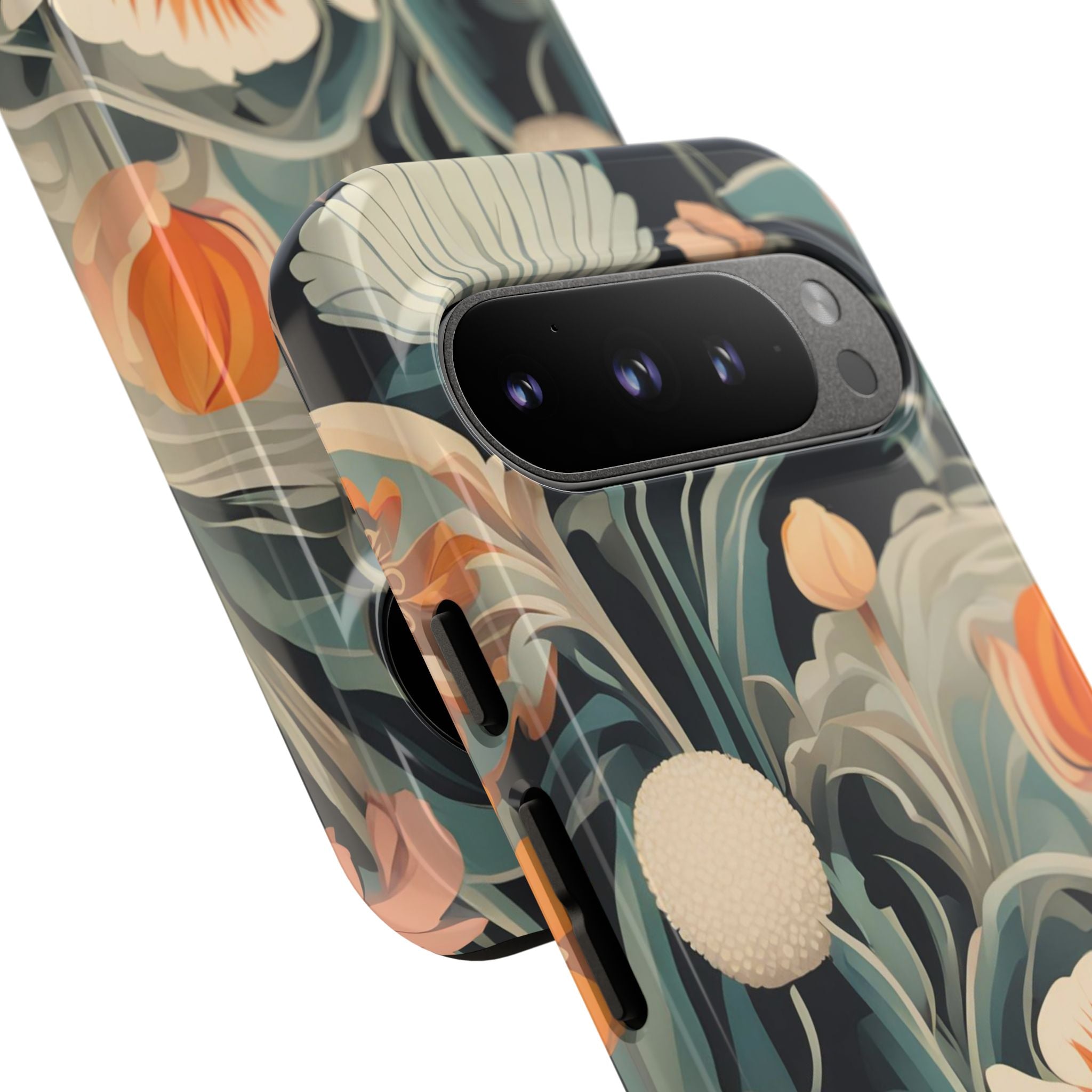Orange and White Flowers, Cell Phone Case - Apple, Samsung, Google Pixel