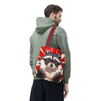 Ziggy Starspaws, Raccoon Tote Bag with Cotton Handles For Everyday Use, 3 Sizes