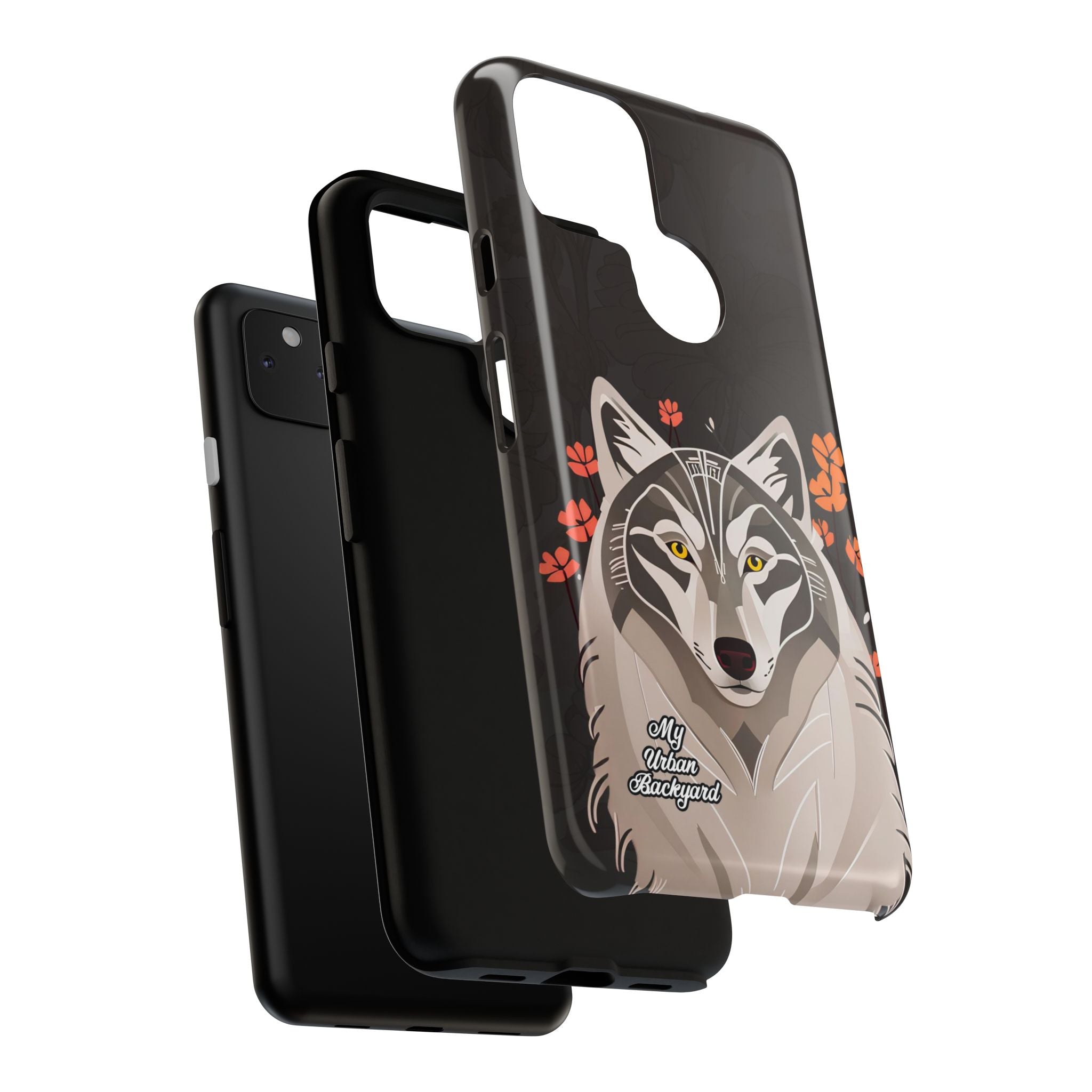 Art Deco Wolf, Cell Phone Case - Apple, Samsung, Google Pixel