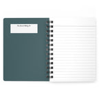 Art Deco Wolf Lined Spiral Journal