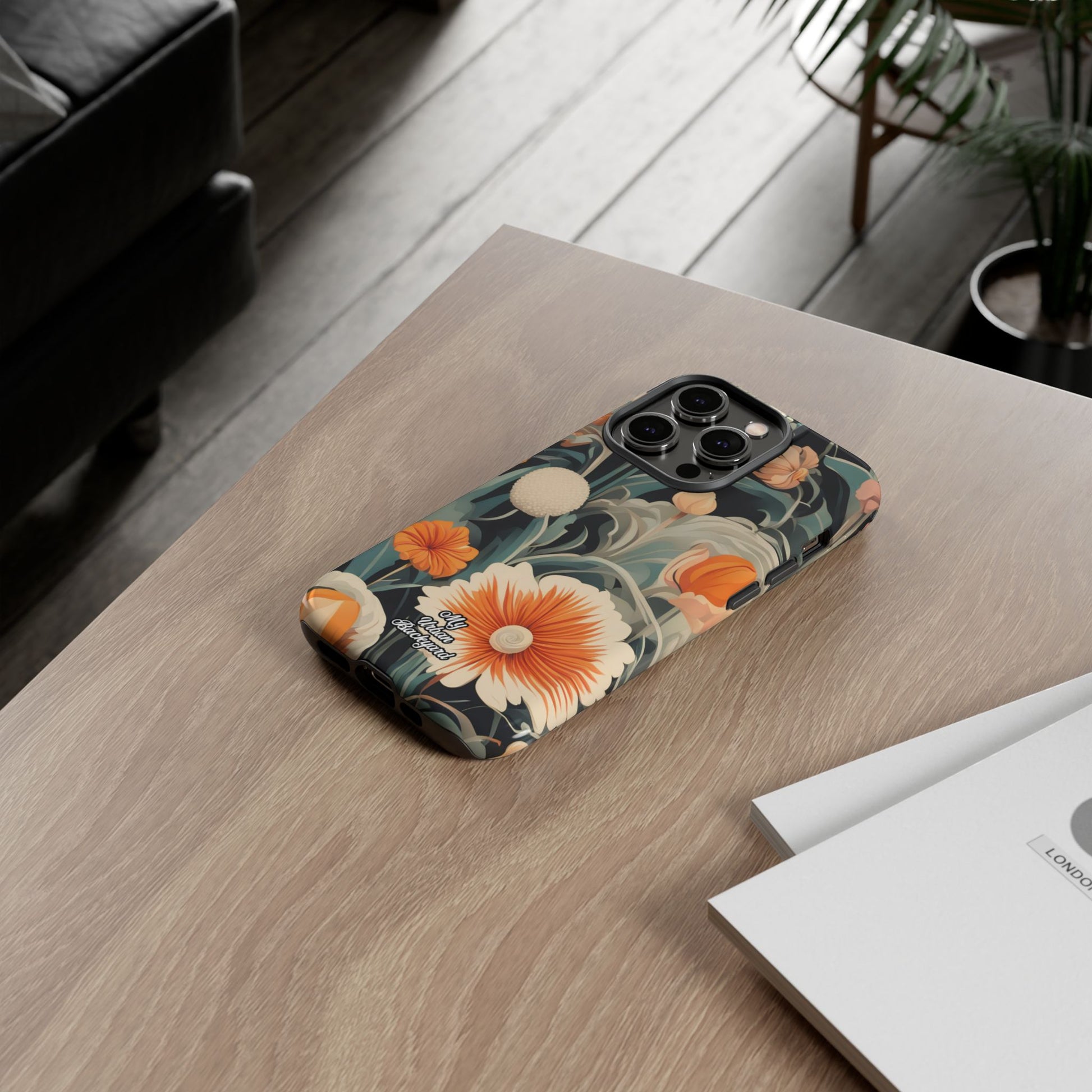 Orange and White Flowers, Cell Phone Case - Apple, Samsung, Google Pixel